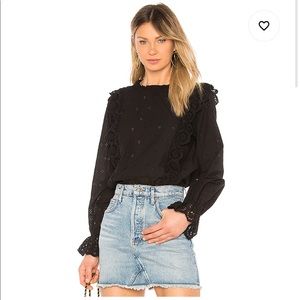 Sanctuary Black Eyelet Samantha Top